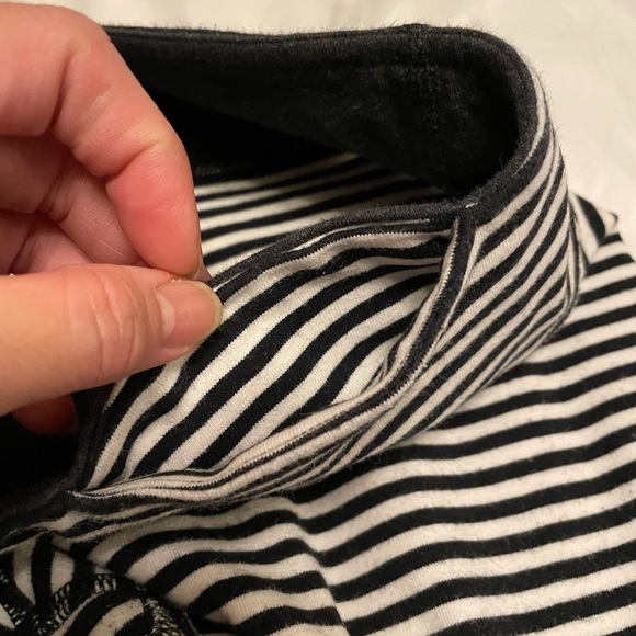 Lululemon Bold Striped COTTON The Under Crop Pants size 10 Large - Picture 5 of 7